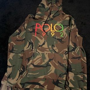 Polo hoodie camouflage
